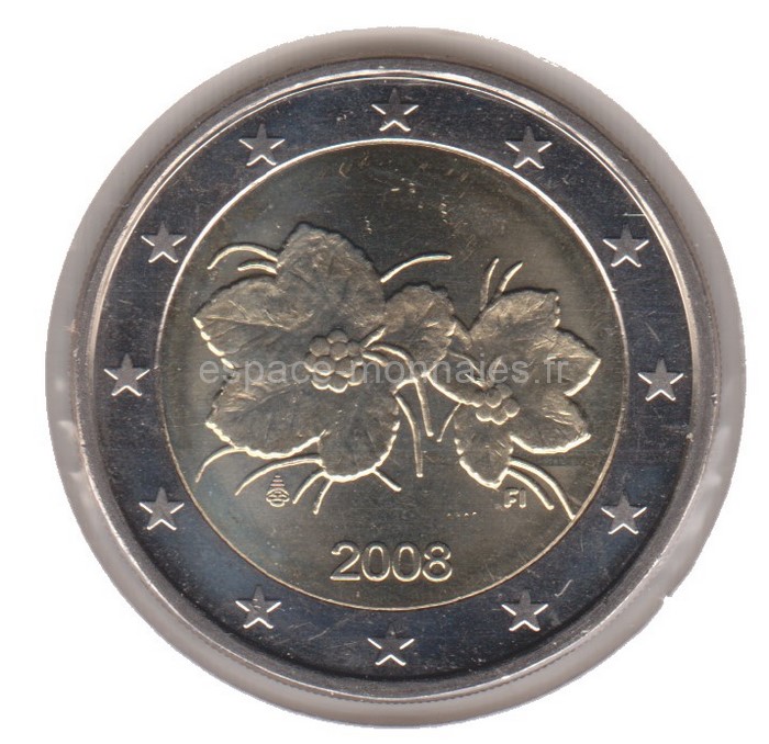 2 Euro FINLANDE 2008 Droits de l'homme - Le Comptoir de l'Euro