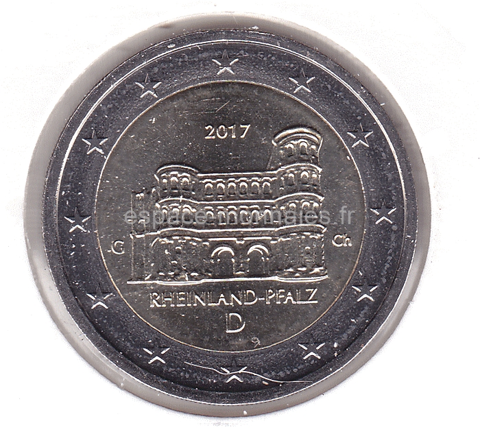 2 Euro Commémorative Allemagne 2017 La Porta Nigra Rhénanie