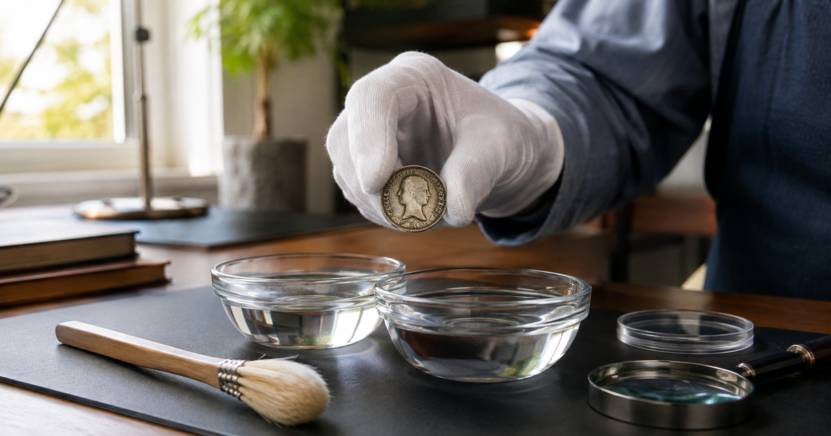 Comment nettoyer une pièce de monnaie sans l’abîmer ?